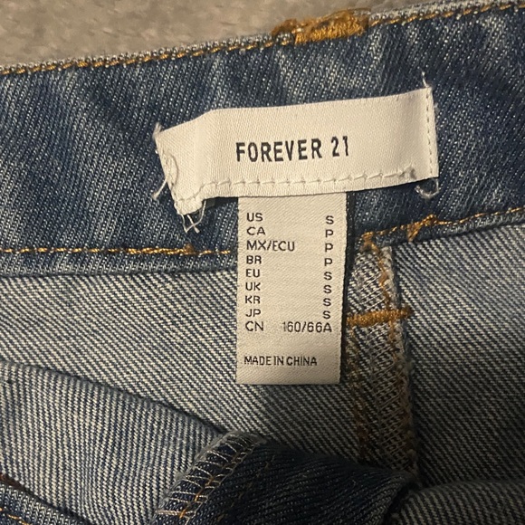 Forever 21 Dark Blue Mini Skirt - Picture 2 of 3